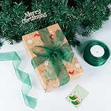 tenn well Green Chiffon Ribbon 40mm 45m Double Sided Gift Craft Wedding view 4