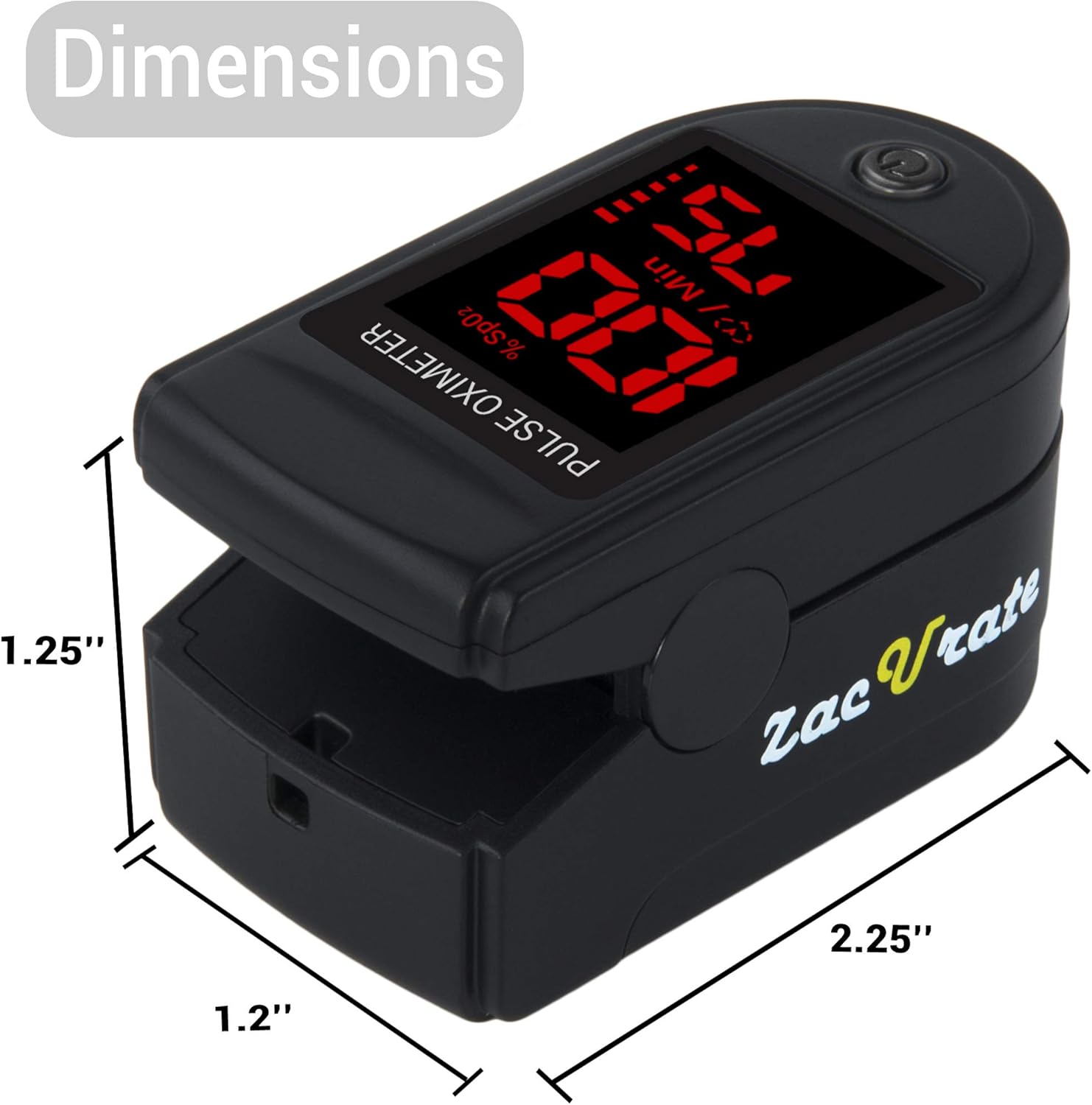 Zacurate Pro Series 500DL Fingertip Pulse Oximeter Blood