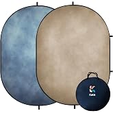 Kate Collapsible Backdrop Tan Blue Folding Studio Background 228 | Tan Blue Background, 5x6.5ft(1.5x2m) Collapsible Backdrop for Studio, Self Tape, Headshot