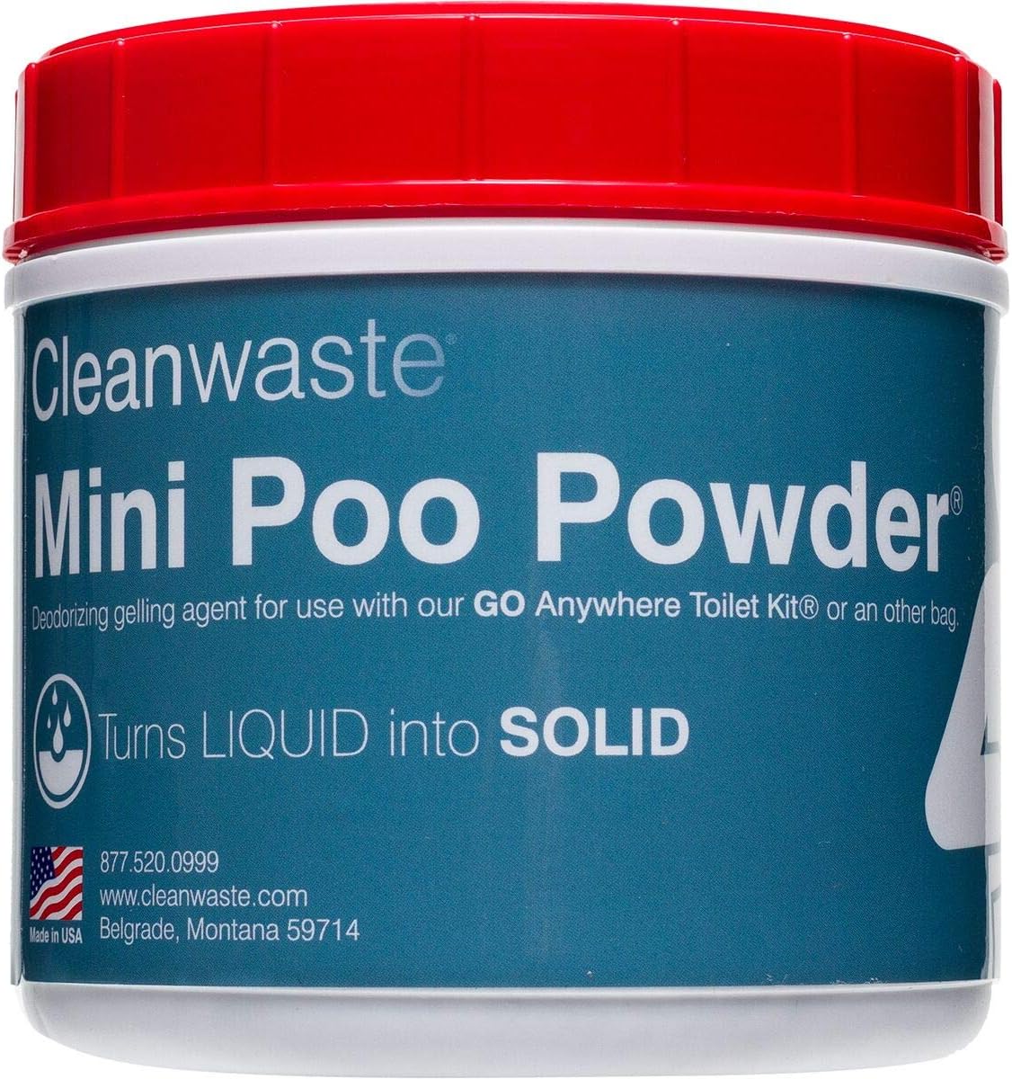 Cleanwaste Mini 55-Use Poo Powder Waste Treatment