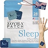 Zovira Sleep Patches for Adults — Extra Strength Melatonin & Magnesium Patch — Time-Release Sleep Aid Stickers — Non-Habit Forming, Hypoallergenic — 28 Transdermal Patches for Deep Rest & Relaxation