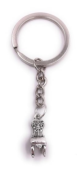H Customs F1 Car Racing Car Keychain Metal Pendant Bronze Key Rings