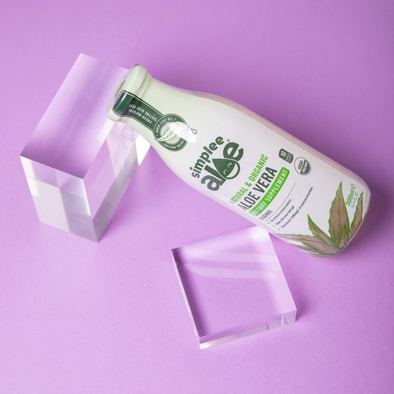 Simplee Aloe Health Supplement - Plain Simplee Aloe Aloe Vera juice - 500ml (PACK OF 1), 500 ml (Pack of 1) - Image 4