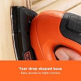 BLACK+DECKER Mouse 55W Detail Sander BEW230-GB 6 Sheets Dust Port view 6