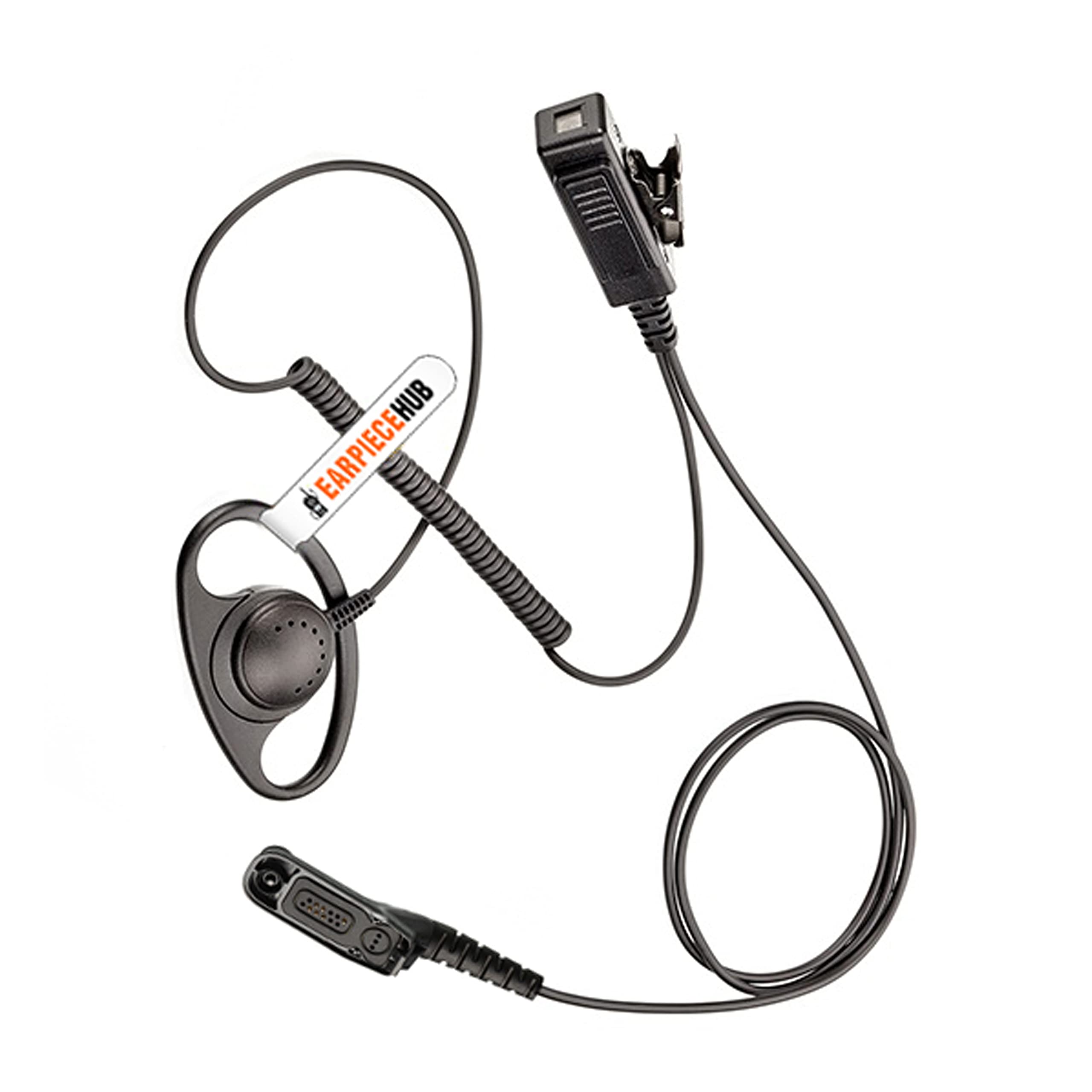 D- Shape Polycarbonate PTT Microphone Earpiece Headset for Motorola Multi Pin DP3400 DP3401 DP3600 DP3601 DP4400 DP4600 DP4800 DP4801 DGP4150 XIRP8200 Two Way Radio