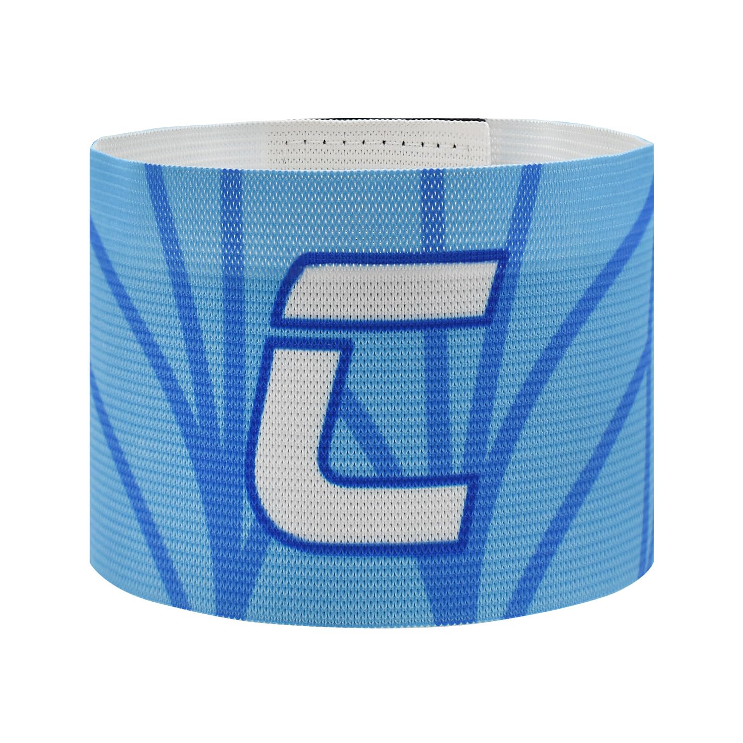 VerteLife Classic C Captain Armband Unisex Captain's Armband Adjustable Soccer Arm Band Elastic Captains Bands Soccer Sport Armbands for Kids and Adult - Junior,Blue