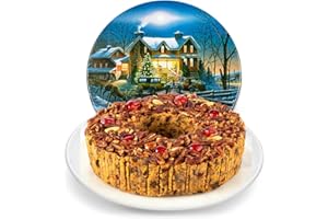 Beatrice Bakery Co. Original Fruitcake in Holiday Tin, Grandma's Old Fashioned Fruit and Nut Freshly Made, Brandy, Bourbon and Rum Fruitcake, Est. 1917 (80 oz Tin)
