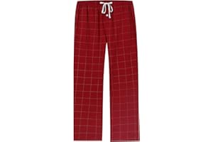 Vulcanodon Mens Cotton Pajama Pants, Lightweight Sleep Pants for Men