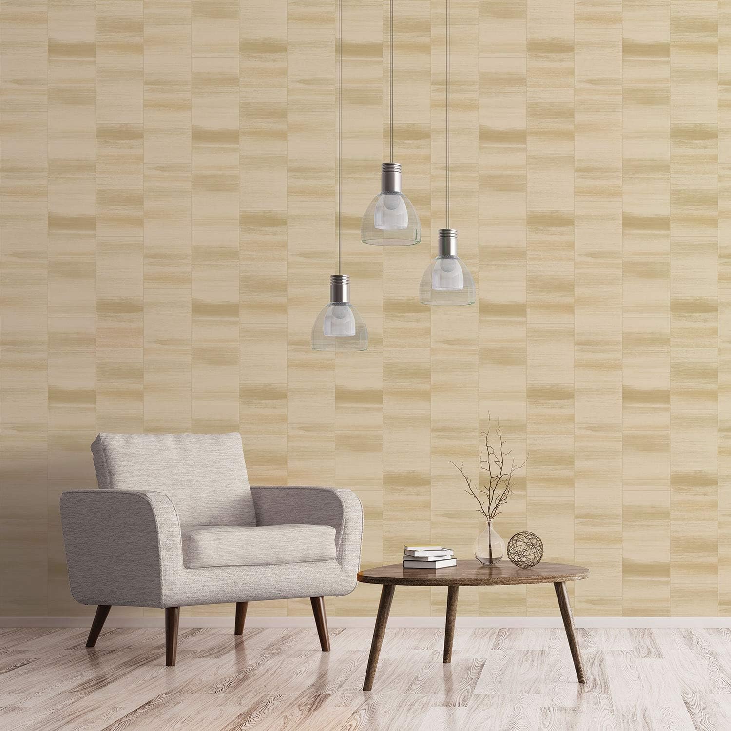 Galerie G67742 Special FX Metallic Tile Design Wallpaper, Yellow/Gold, 10m x 53cm, Yellow/ Gold - Image 3