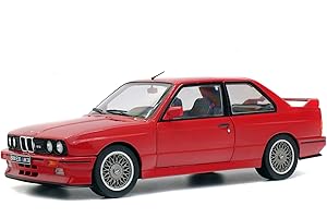 Solido - BMW - M3 E30-1990 Collectible Miniature Car, 1801502, Red