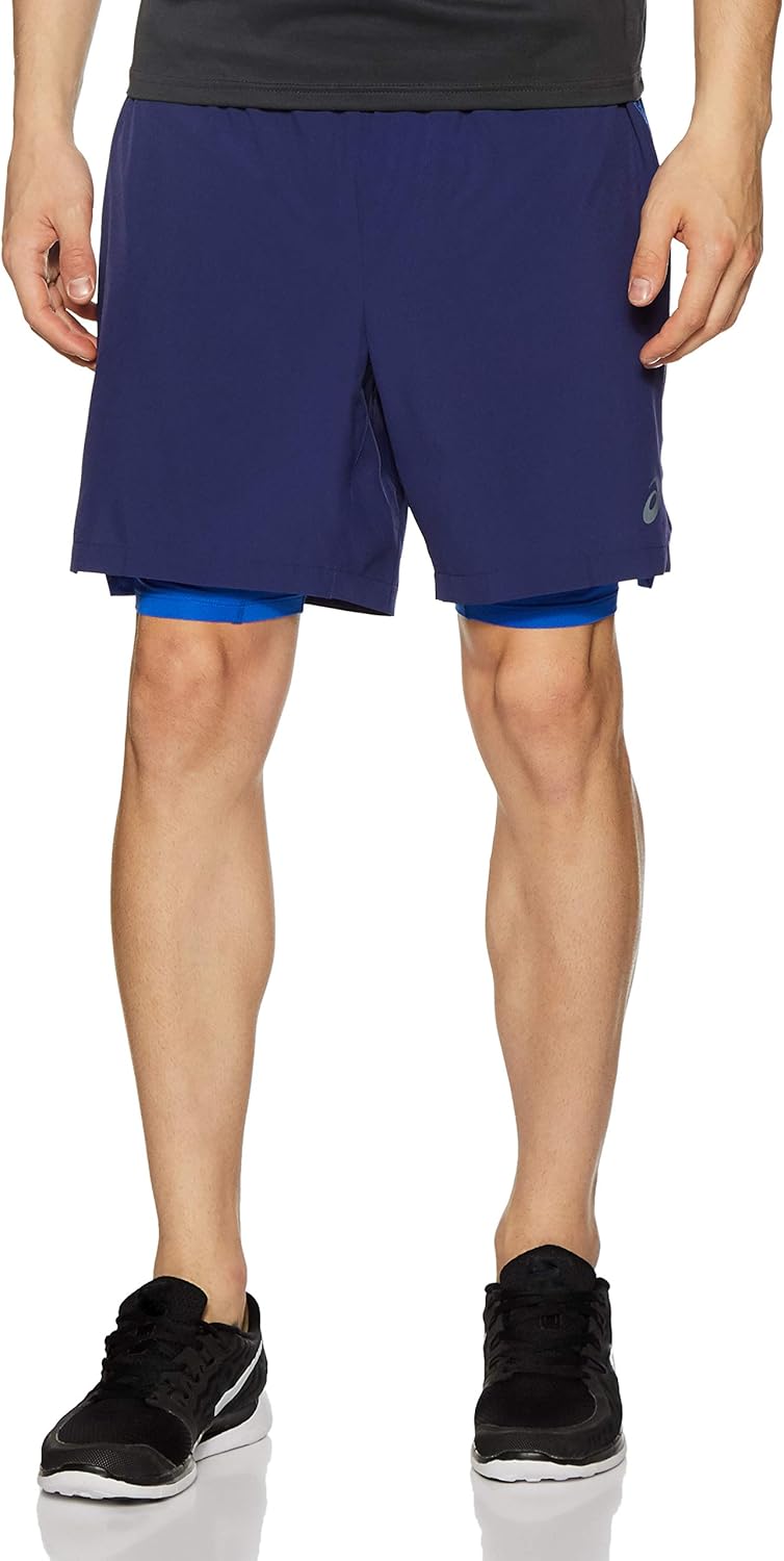 ASICS 2-in-1 7 Inch Running Shorts: Amazon.co.uk: Clothing