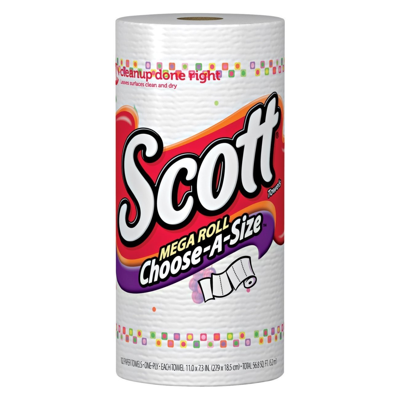 Scott towels mega roll cas prints 102 (054000164453)