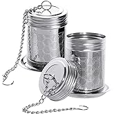 2 Pack Tea Infuser Fine Mesh Tea Infusers for Loose Tea Stainless Steel Tea Strainer Loose Leaf Tea Steeper with Extended Cha