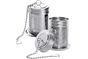 2 Pack Tea Infuser Fine Mesh Tea Infusers for Loose Tea Stainless Steel Tea Strainer Loose Leaf Tea Steeper with Extended Cha