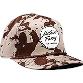 Nuthin Fancy CO Rambler Camo Snapback Hat, 6-Panel with Logo Patch, Pre-Curved Bill and Adjustable Plastic Snap, Desert