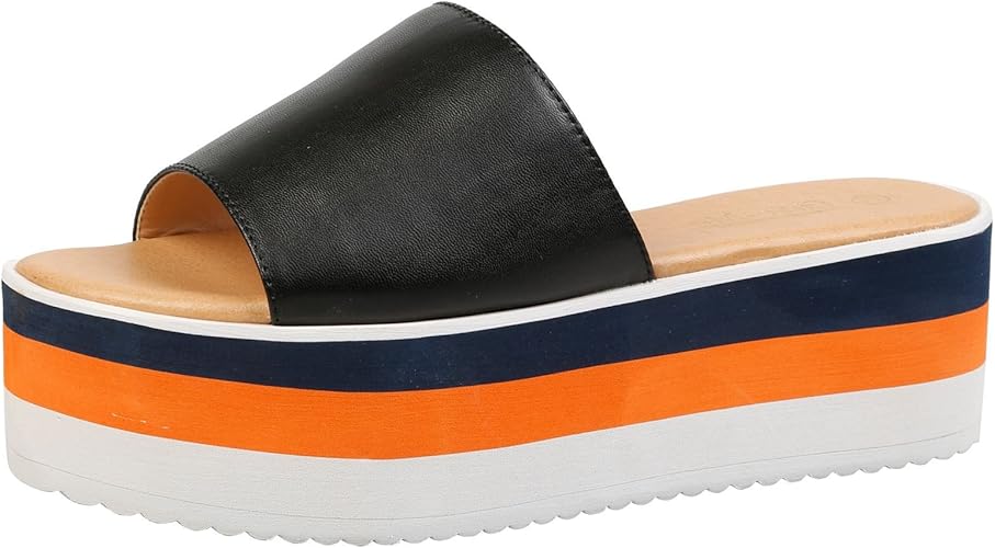 womens flatform sliders