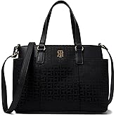 Tommy Hilfiger Evelyn II Convertible Satchel-Square Monogram Jacquard