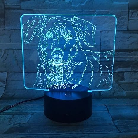 Lámpara De Ilusión 3D De Luz Nocturna De Avión, Lámpara LED De 7 Colores Cambiantes Con Control Táctil, Lámparas De Decoración De Escritorio De Mesa, Regalos De Navidad Y Cumpleaños (estilo A