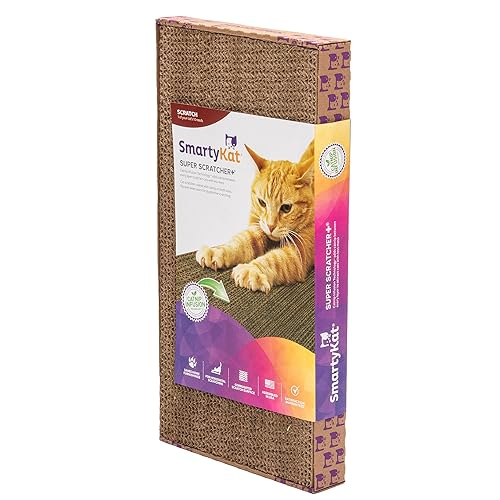 SmartyKat Super Scratcher+ Corrugated Cat Scratcher, Catnip - Main Image