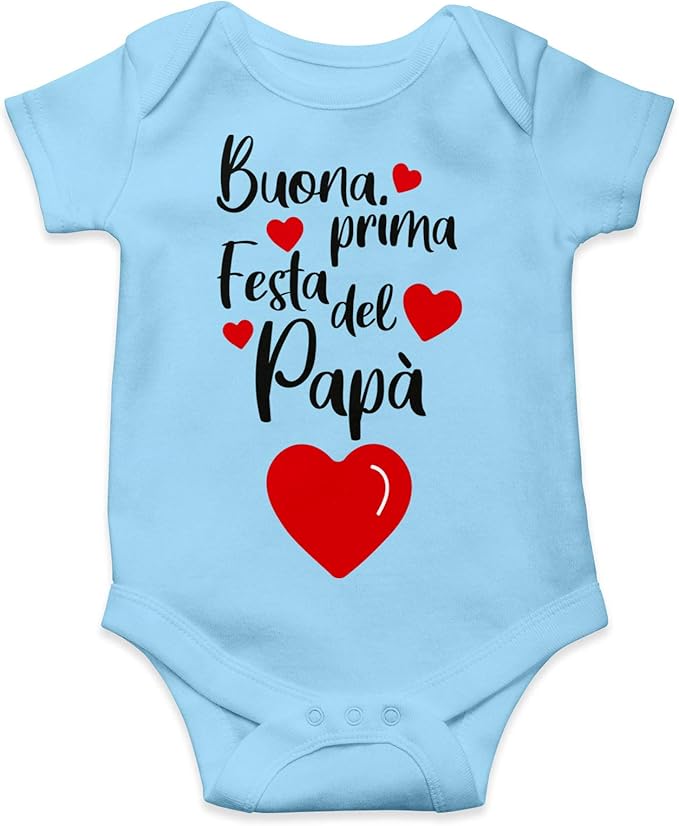 Body Neonato Con Frase Per Papà - Regalo Nascita O Festa Del Papà In Cotone - Foto 9