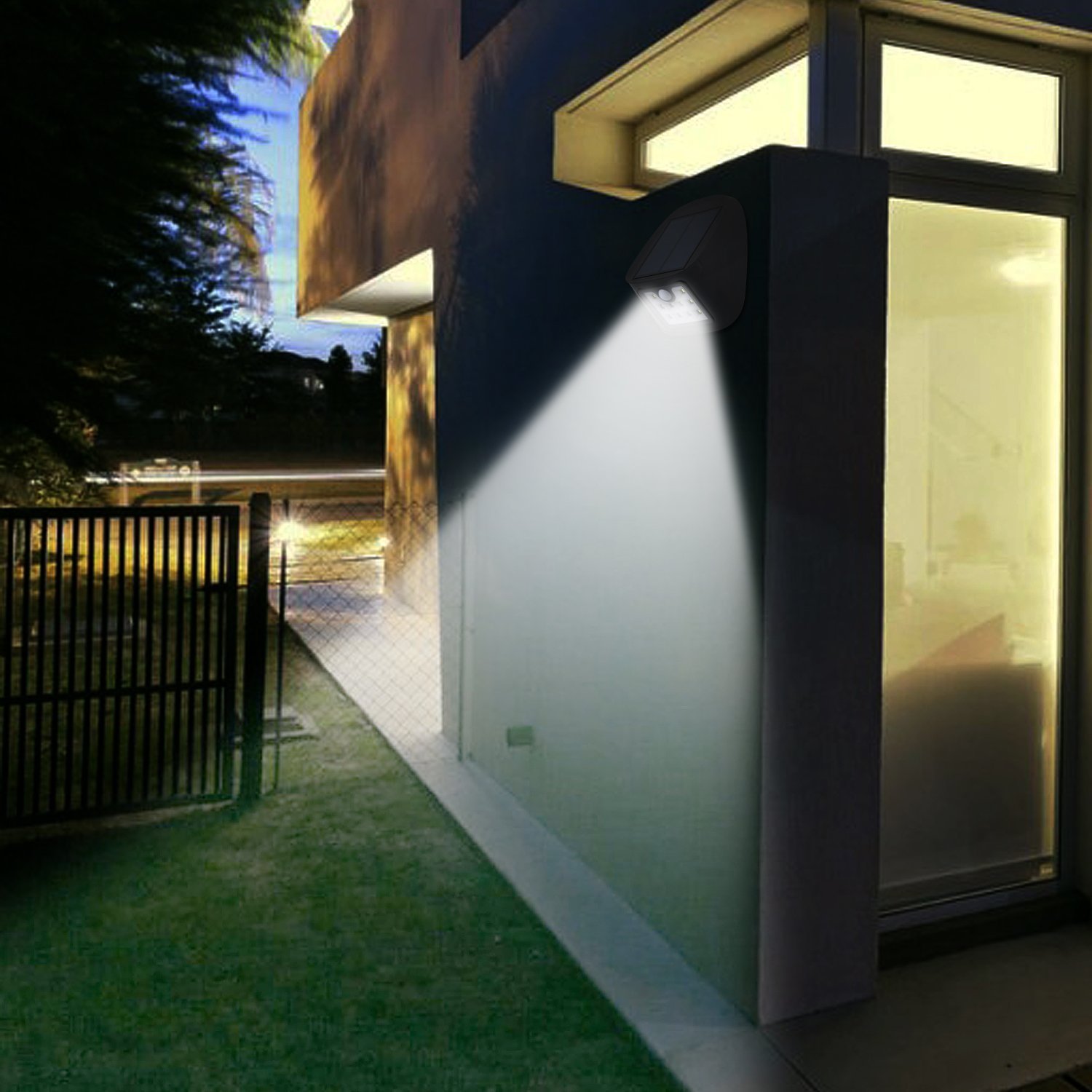 SOLAR LIGHTS OUTDOOR 22 LEDs,Fomatrade Super Bright Motion Sensor Lights with Wide Angle Illumination, Wireless Waterproof Security Lights for Wall, Driveway, Patio, Yard, Garden