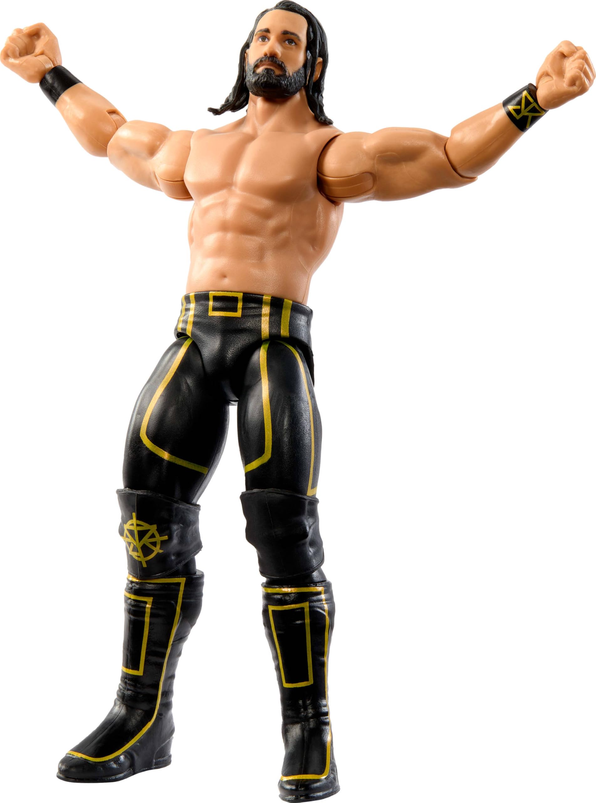 Mattel WWE Seth “Freakin” Rollins Action Figure, Main Event Series #152 6-inch Collectible with 10 Articulation Points & Life-Like Look