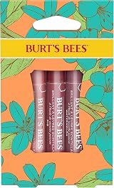 Burt's Bees Lip Shimmer Gift Set 3x2.6g Tinted Balm Peony Rhubarb Fig Hydrating view 1