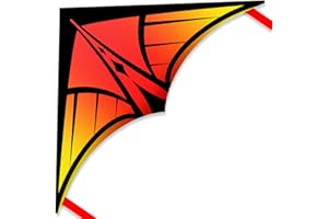 YFAFENGS Large Delta Kite for Kids & Adults - Easy to Fly Outdoor Kites for Kids Ages 8-10, Perfect for Beach & Family Activities, Includes Line & Handle