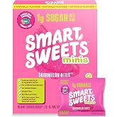 SmartSweets Sourmelon Bites, Low Sugar Sour Gummy, 0.78oz Bags, 8 Pack | Gluten Free, Plant Based, Healthy Snacks For Adults &amp; Kids, Fiber Candy, Sour Watermelon Flavored Gummies, Healthy Candy