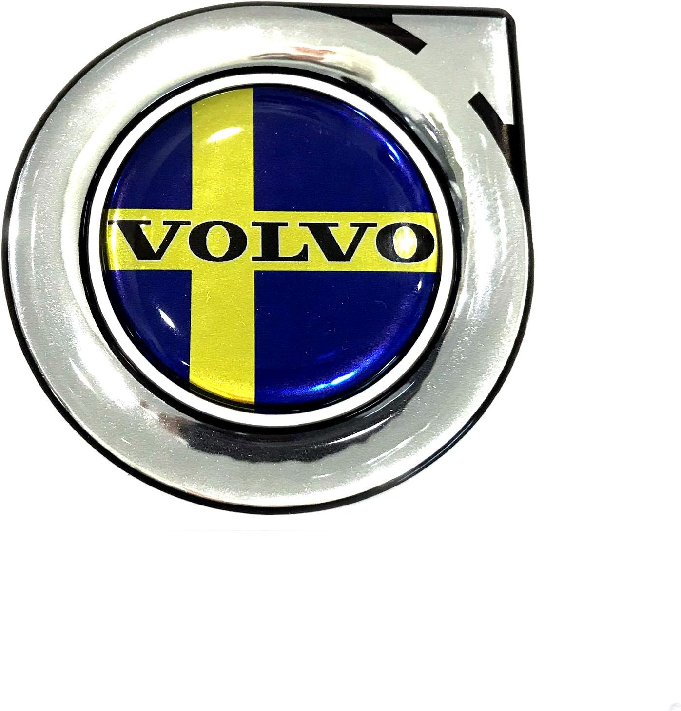 Alstickers! VOLVO car sticker, metallic film polyurethane resin 1.97 x 1.97 inch (50 x 50 mm)