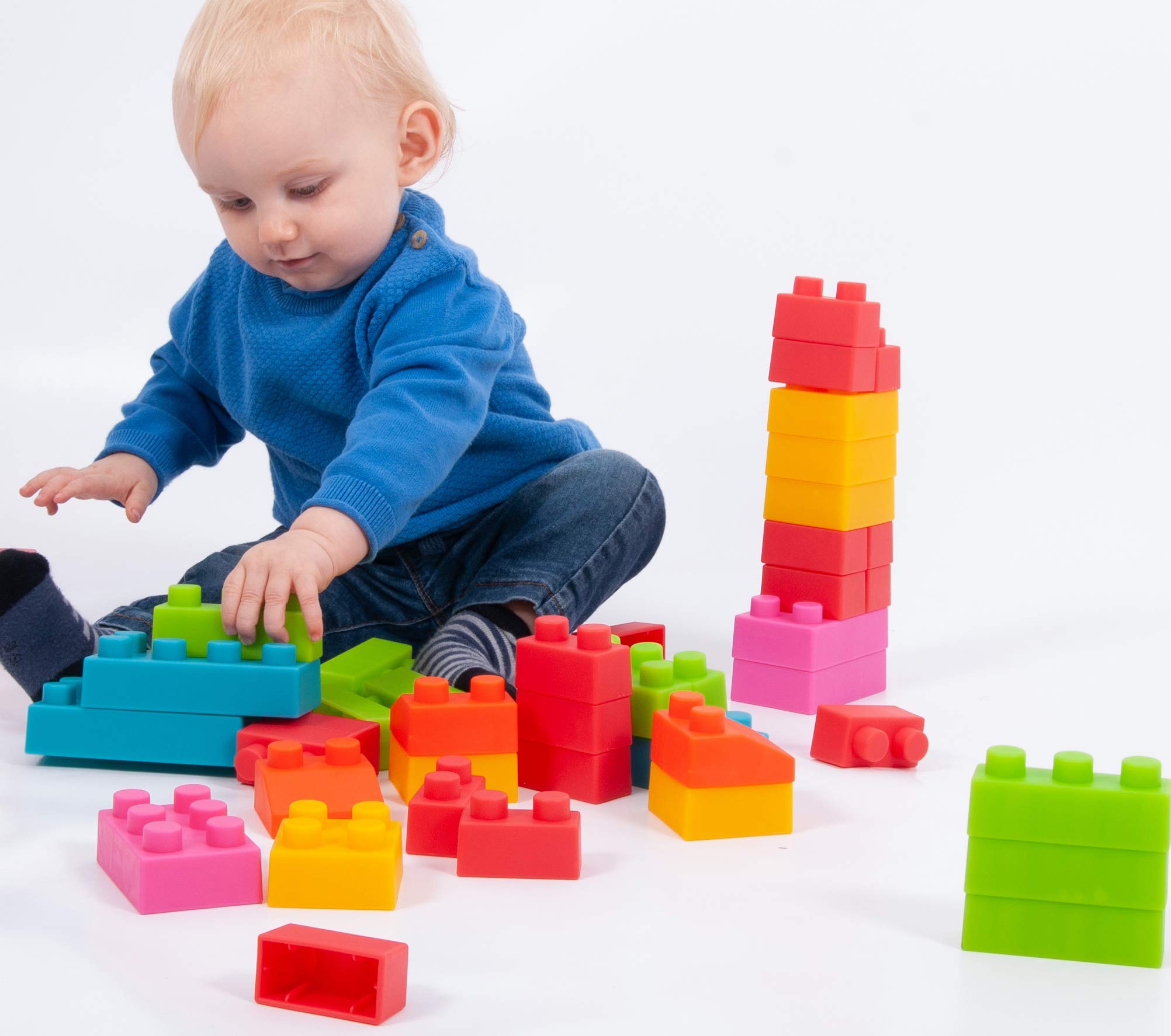 TickiT 74050 Chunky Soft Brick Set, 45 Pieces