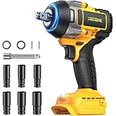 Cordless Impact Wrench for Dewalt 20V Battery, 1254Ft-lbs (1700N.m) 1/2 Inch Electric Impact Gun, 3 Speed High Torque Impact