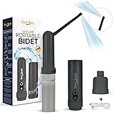 BIDET BUDDY® GoFlow Portable Bidet for Travel | Electric Handheld Rechargeable Bidet Sprayer | Waterproof Medium Pressure Personal Cleaning Device for Women, Men, Baby & Postpartum | USB C - 180ml