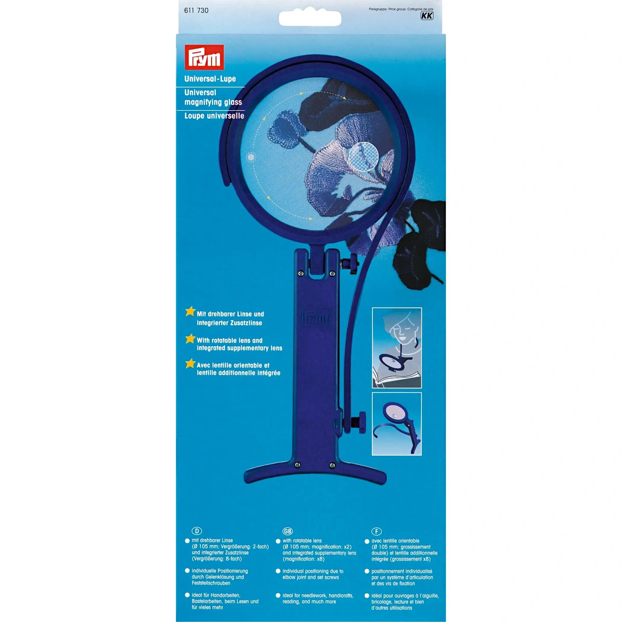 Prym - Universal Magnifying Glass - 1 Unit