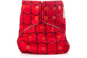 PLANET BABY Cloth Diapers - All-in-Two Diaper Cover & Bamboo 4 Layer Snap-in Insert - One Size Reusable Washable Pocket Cover