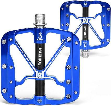 blue mountain bike pedals