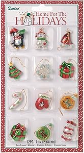 Darice 2463-51 Mini Resin Ornaments 1"-1.5" 12/Pkg