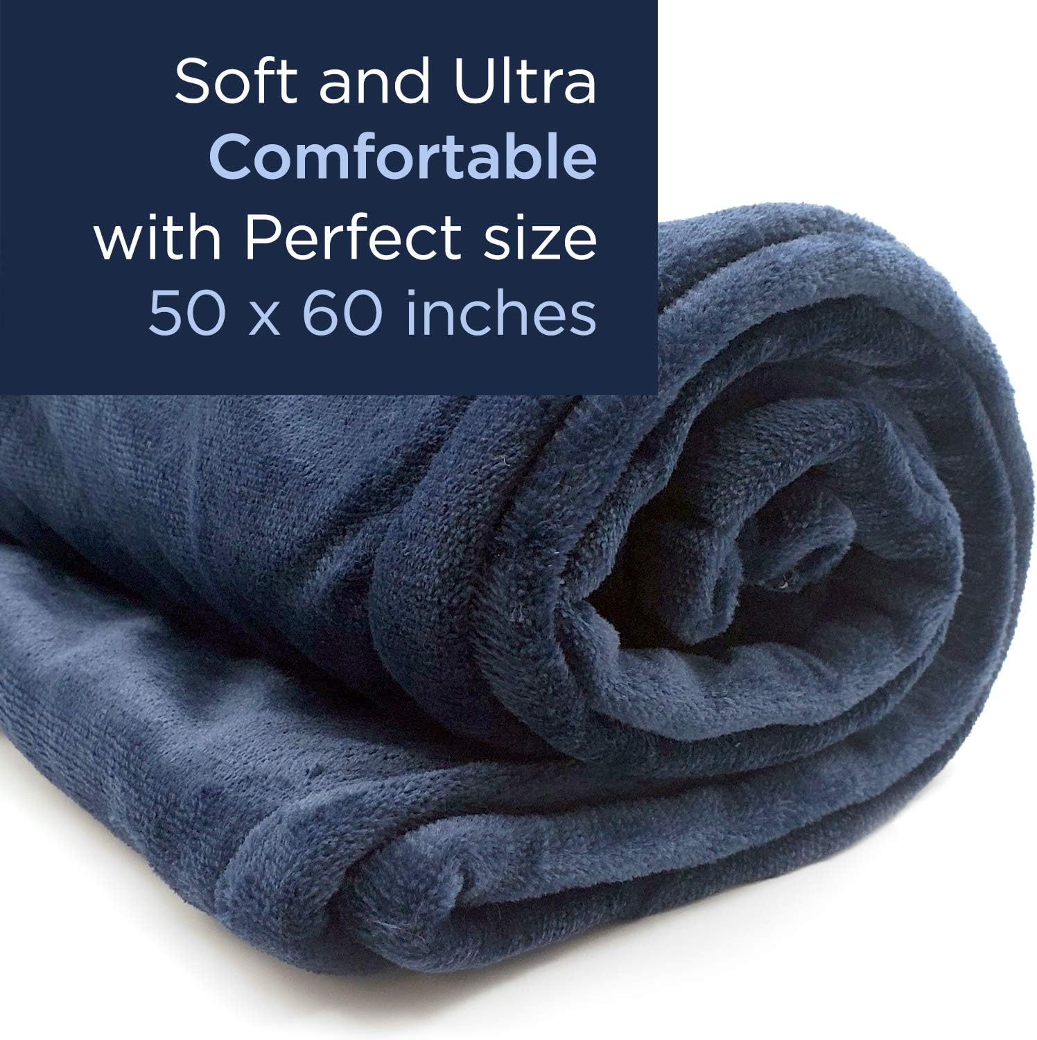 Dr Relief Electric Heated Throw Blanket Fleece with Controller, 4 Hours Auto Shut-Off, Fast Warming, Full-Body Comfort, Luxuriously Soft, Machine Washable, 50" x 60", Micromink for Cozy Couch or Bed: Kitchen & Dining