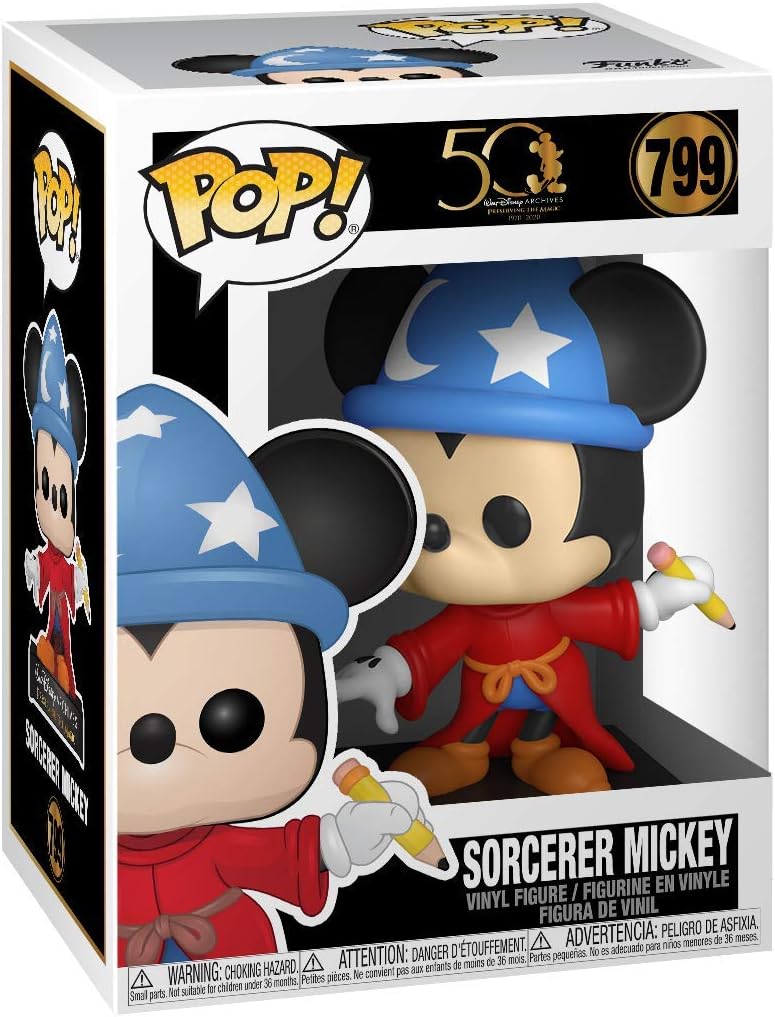 Funko POP! Disney: Archives-Apprentice Mickey Mouse, Mickey Mouse, Collectable Vinyl Figure, Gift Idea, Official Merchandise - Image 3