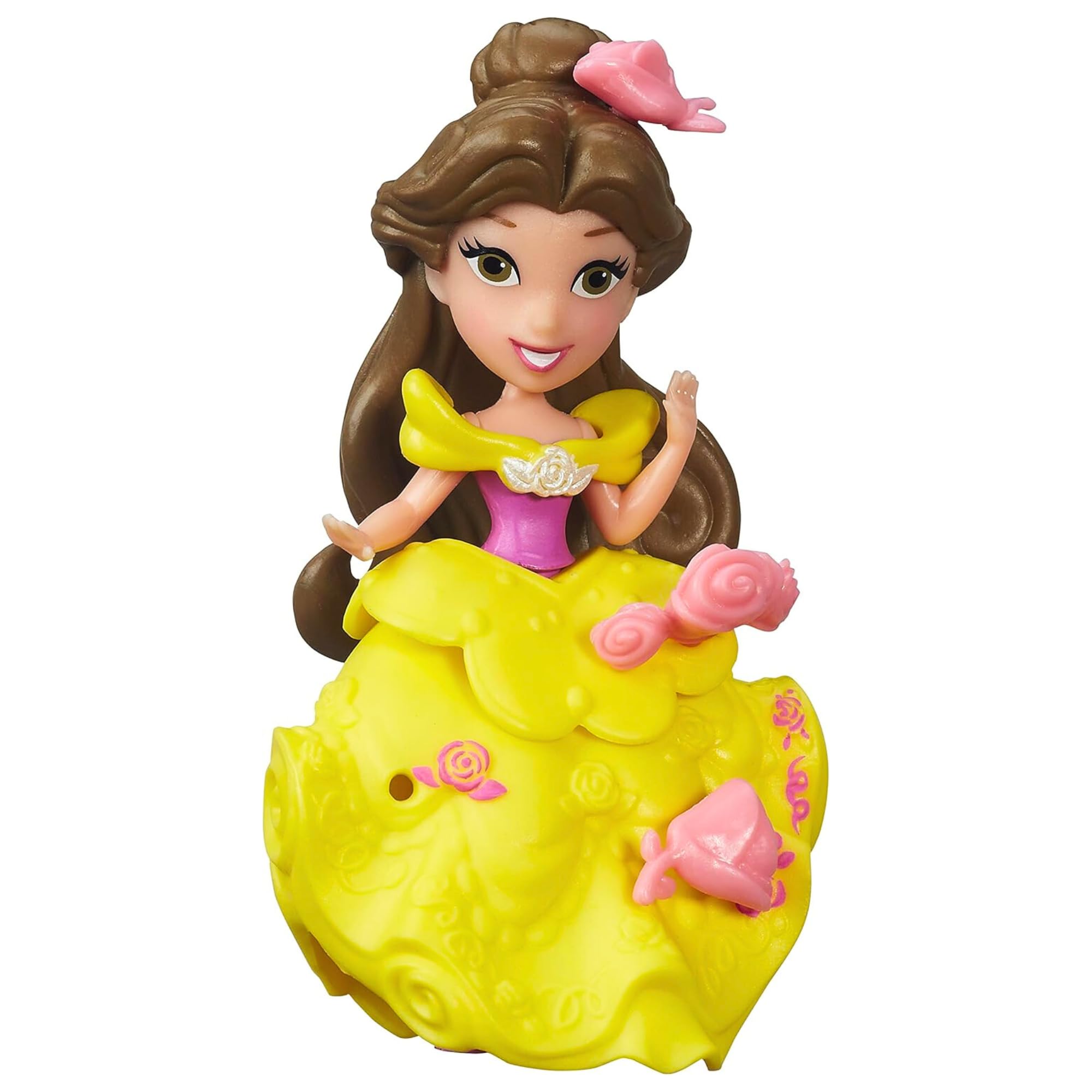 Disney Princess Little Kingdom Belle 8cm Miniature Play Figure Toy with Accessories