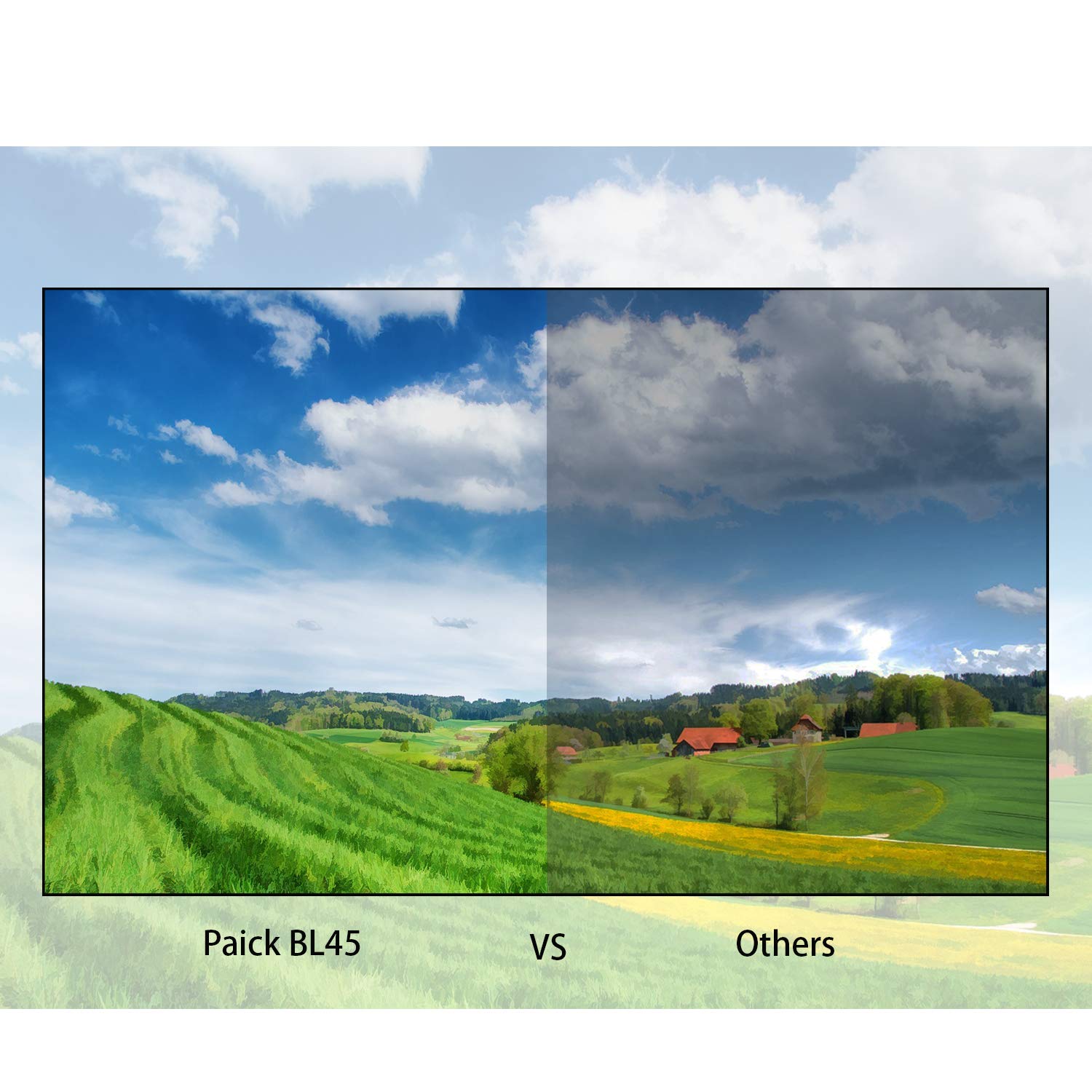 Mini videoproiettore Paick video Proiettore a LED 2200 Lumen Grande schermo Multimedia Home Theater Supporto HD 1080P HDMI VGA AV USB TF compatibile con PC laptop TV Smartphone console