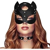 ADUGEI 2/3Pcs Cat Woman Mask Costume for Halloween Cosplay Accessory Masquerade Costume Party Props