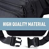 Eono Water Resistant Bum Bag Multi-Pocket Large Capacity Black view 5