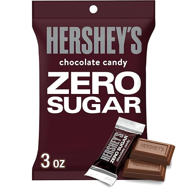 HERSHEY’S ZERO SUGAR CHOCOLATE CANDY BAGS, 3 OZ (12 COUNT)