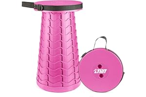 ZTMT Portable & Lightweight Foldable Camping Chair for Adults, Heavy Duty Folding Stool with Adjustable Shoulder Strap, Perfect for Picnic, Beach, Backyard, and Sporting Events, Max Weight 400lbs