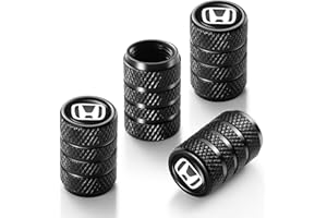 GENERIC Tire Valve Covers for Honda Accord Civic CR-V URV Pilot EX EX-L Trim Parts 4pcs Black