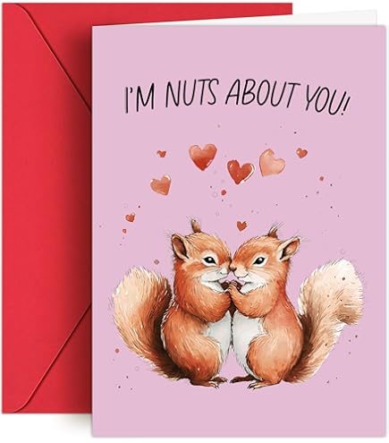 Old English Co Watercolour Red Squirrel Greeting Card For...