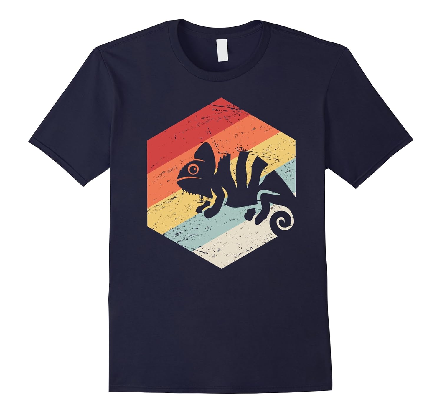 Retro Vintage Reptile Chameleon T-Shirt-ANZ