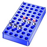 2Pcs Vial Rack,Blue Polypropylene(PP) Vial Holder