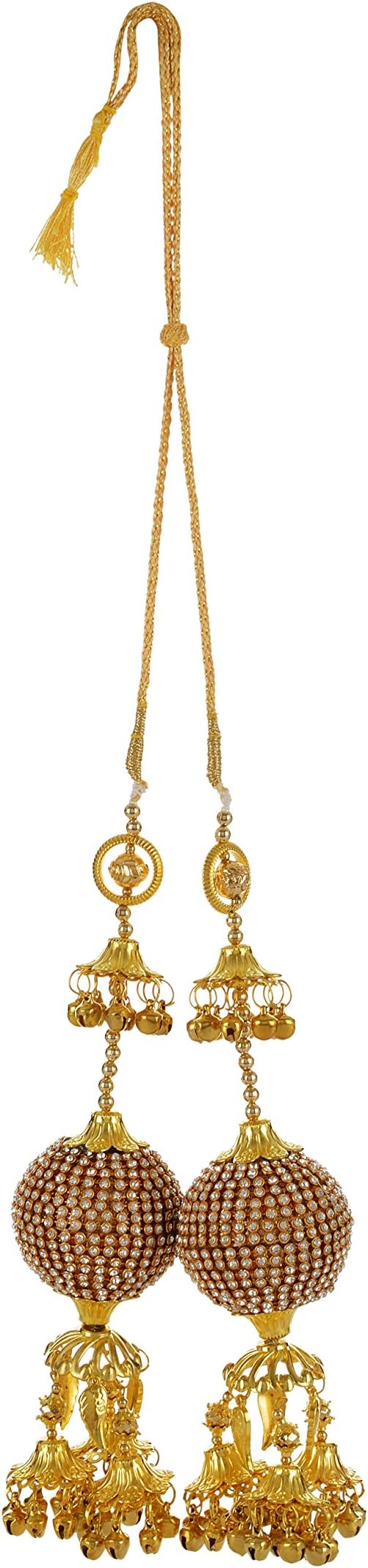 GHAR SHAGNA DA Gold Non-Precious Traditional Metal Kalire for Women (GS39)